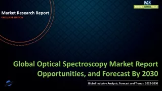 Optical Spectroscopy Market Report Opportunities, and Forecast By 2030