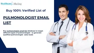 pulmonologist email list