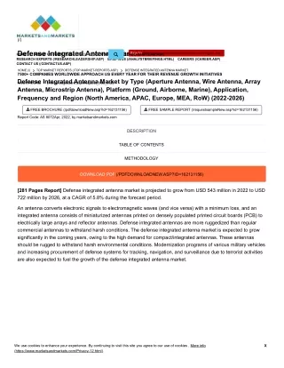 Defense Integrated Antenna Market Size, Share, Industry Report 2026