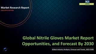 Nitrile Gloves Market Report Opportunities, and Forecast By 2030