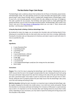 Cookbook for Butterfinger cake-Amy_s Donuts