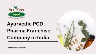 Top Ayurvedic PCD Pharma Franchise Company in India