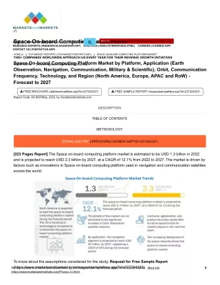 Space On-board Computing Platform Market Size Share Forecast to 2027