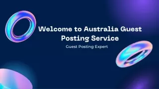 Australia Guest Posting Services