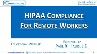 Remote Access to PHI: Securing Compliance with HIPAA Regulations