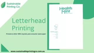 Letterhead Printing Services in Melbourne, Sydney, Collingwood, Fitzroy