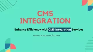 Enhance Content Management with CMS Integration | SynapseIndia