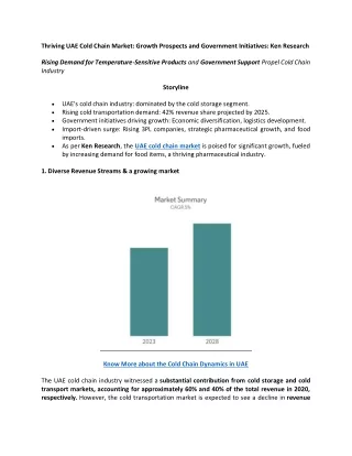 Top 10 Companies UAE Cold Chain Market: Ken Research