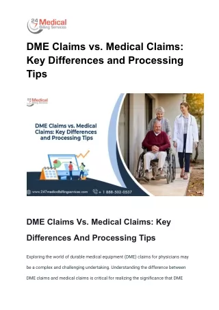 DME Claims vs. Medical Claims_ Key Differences and Processing Tips