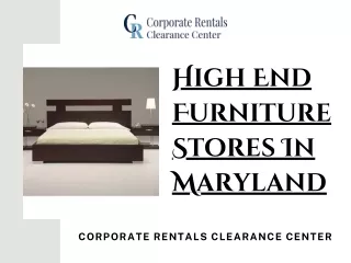 High End Furniture Stores In Maryland - Corporate Rentals Clearance Center