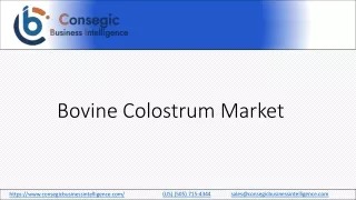 Bovine Colostrum Market