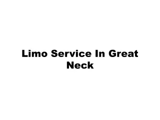 Limo Service In Great Neck