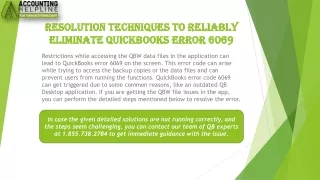 A complete guide about QuickBooks Error 6069