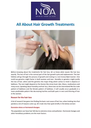 All About Hair Growth Treatments