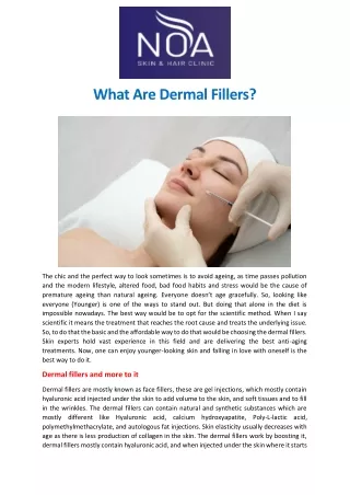 What Are Dermal Fillers