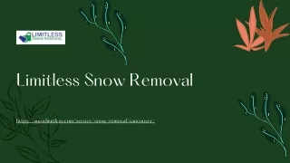 Trustworthy Vancouver Snow Removal Company.