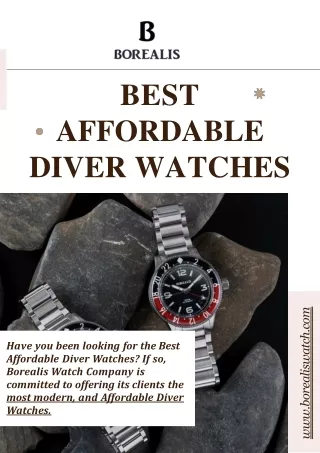 Best Affordable Diver Watches | Borealis Watch Company