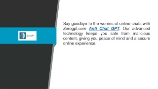 Anti Chat Gpt Zerogpt.com