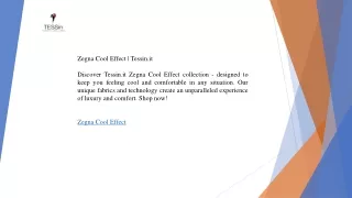 Zegna Cool Effect   Tessin.it