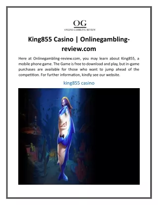 King855 Casino Onlinegambling-review