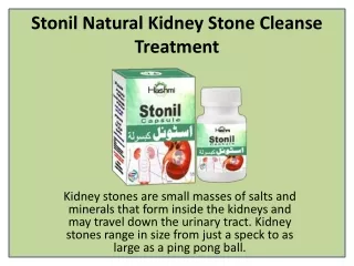 Stonil Herbal Remedies for Kidney Stone Removal