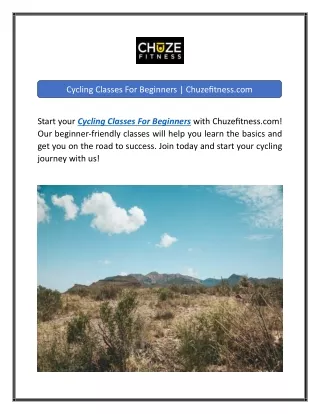 Cycling Classes For Beginners  Chuzefitness.com