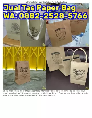 0882–2528–5766 (WA) Harga Tas Kertas Nasi Isi 100 Tempat Jual Paper Bag Terdekat