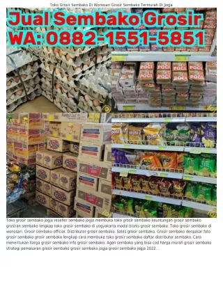 Ô88ᒿ.I55I.585I (WA) Grosir Warung Sembako Grosir Sembako Wonosari