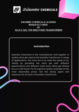 silica gel for breather transformer