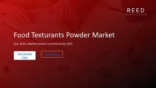 Unveiling Food Texturants Powder Market Potential: Size, Share, and Analysis