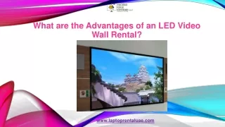 What are the Advantages of an LED Video Wall Rental