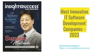 Most Innovative IT Software Development Companies - 2023