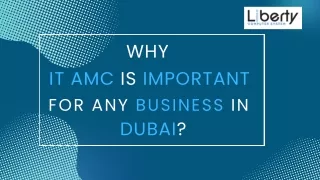 Why IT AMC is Important for Any Business in Dubai?