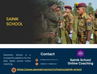 Best Sainik School Online Coaching