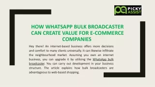 How Whatsapp bulk broadcaster can create value for e-commerce companies