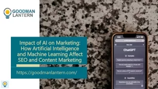 Impact of AI on Marketing - How Artificial Intelligence and Machine Learning Affect SEO and Content Marketing