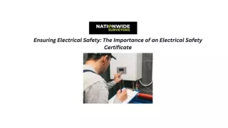 Ensuring Electrical Safety The Importance of an Electrical Safety Certificate