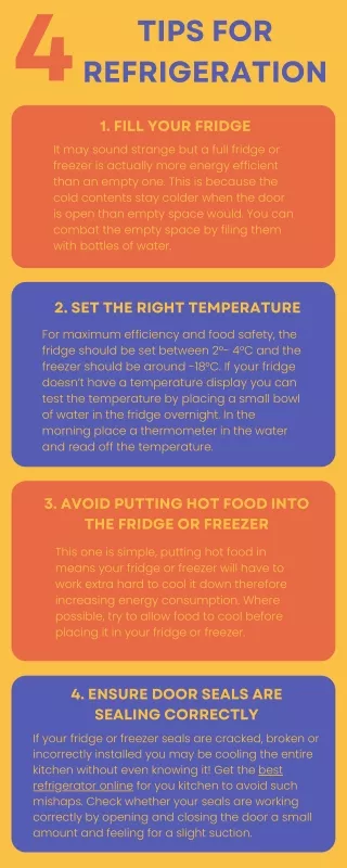 REFRIGERATION TIPS