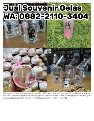 Ô88ᒿ•ᒿllÔ•౩ㄐÔㄐ (WA) Souvenir Gelas 450 Ml Harga Souvenir Gelas