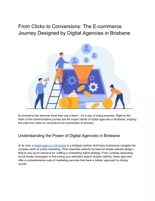 From Clicks to Conversions: The E-commerce Journey Designed by Digital Agencies