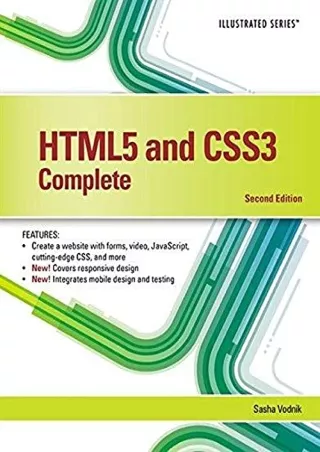 get [PDF] Download HTML5 and CSS3, Illustrated Complete