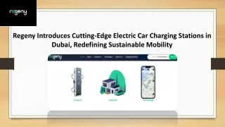 Electric Car Charging Stations in Dubai - Regeny