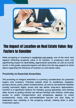 Get the Best Residential Real Estate