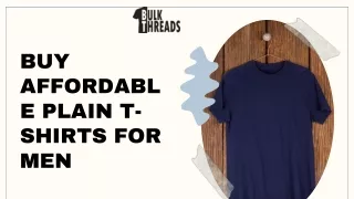 Buy Affordable Plain t-shirts for men