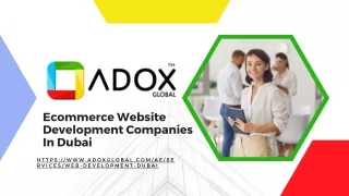 Ecommerce Website Development Companies In Dubai