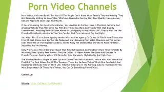 Porn Video Channels