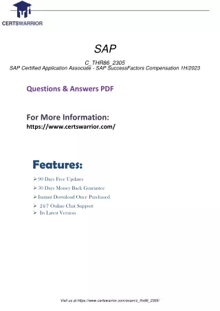 Latest C_THR86_2305 practice test pdf dumps