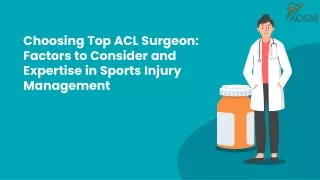 Choosing Top ACL Surgeon: In Delhi