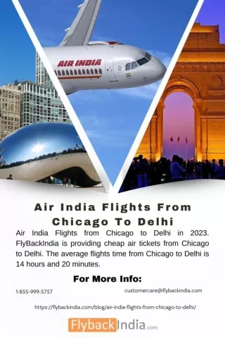 Air India Flights From Chicago To Delhi