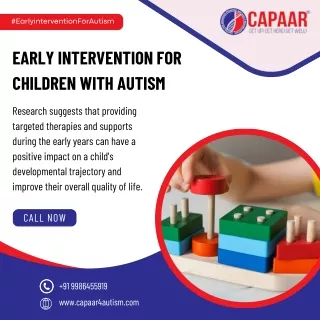 Early Intervention for Children with Autism | Autism Centre Bangalore | CAPAAR